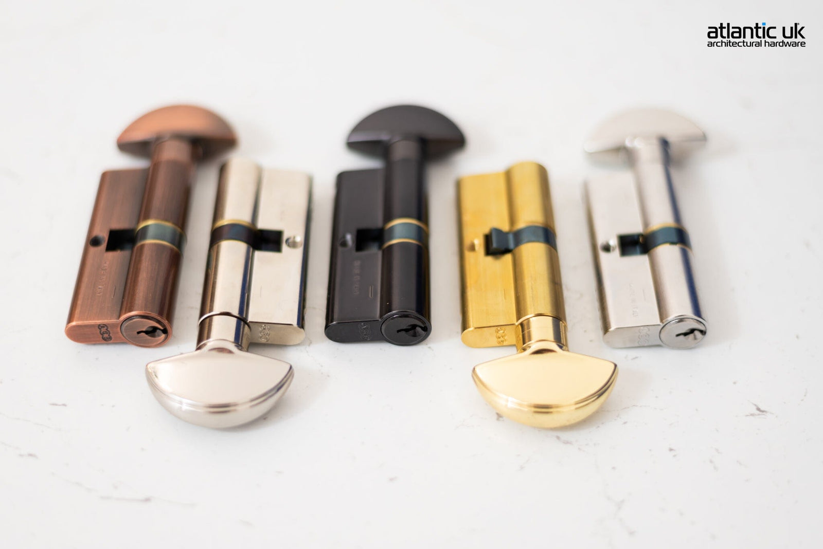 AGB Euro Profile 15 Pin Cylinder Key to Turn 40-40mm (80mm) in Matt Antique Brass Cylinder Atlantic