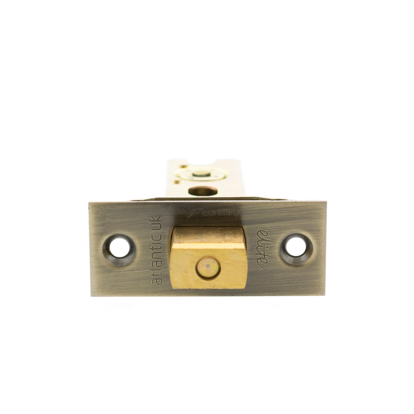 Atlantic Fire-Rated CE Marked Bolt Through Heavy Duty Tubular Deadbolt 3" in Antique Brass Deadbolt Atlantic