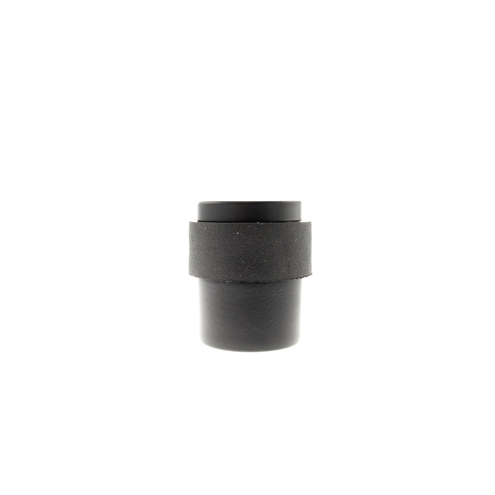 Atlantic Cylinder Contract Floor Mounted Door Stop in Matt Black Door Stop Atlantic