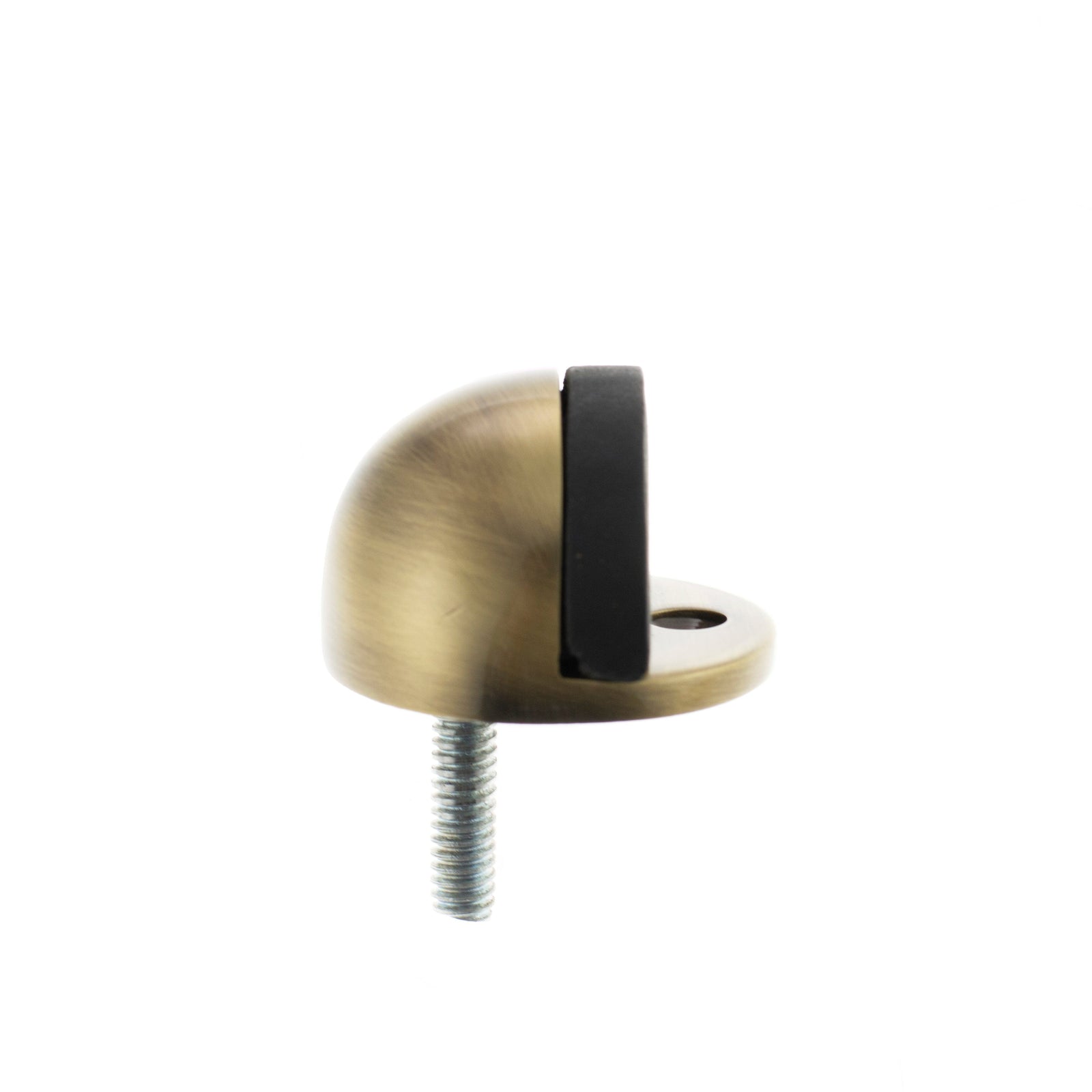 Atlantic Half-Moon Premium Floor Mounted Door Stop in Antique Brass Door Stop Atlantic