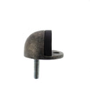 Atlantic Half-Moon Premium Floor Mounted Door Stop Door Stop Atlantic Each Distressed Silver