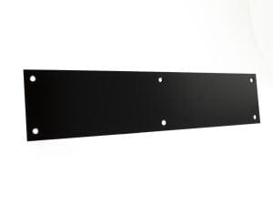 Atlantic Finger Plate Pre drilled with screws 650mm x 75mm in Matt Black Finger Plate Atlantic