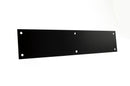 Atlantic Finger Plate Pre drilled with screws 300mm x 75mm in Matt Black Finger Plate Atlantic
