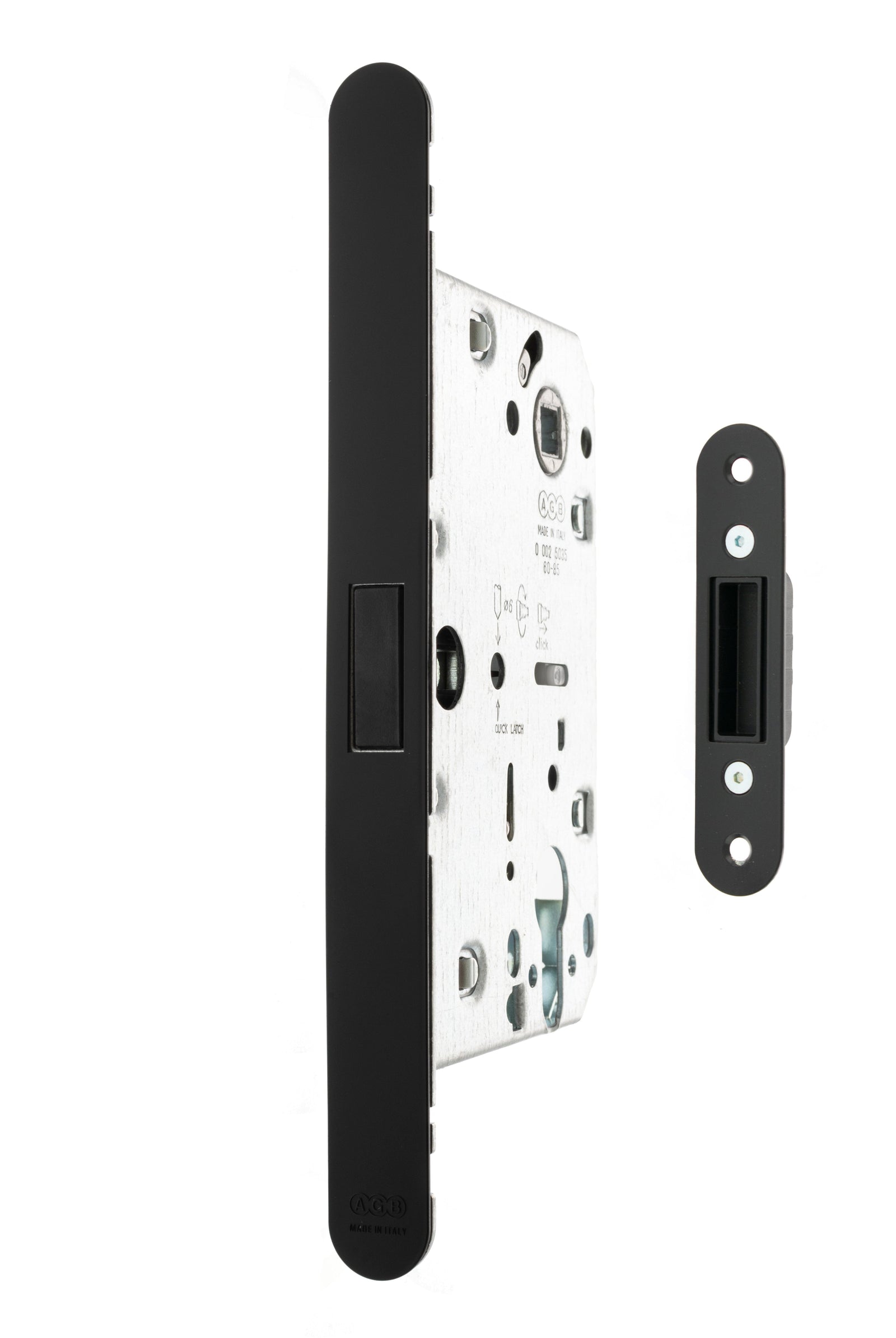 AGB Revolution XT Magnetic Euro Profile Sashlock 60mm backset in Matt Black Sashlock Atlantic