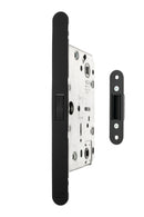 AGB Revolution XT Magnetic Bathroom Lock 60mm backset in Matt Black Bathroom Lock Atlantic