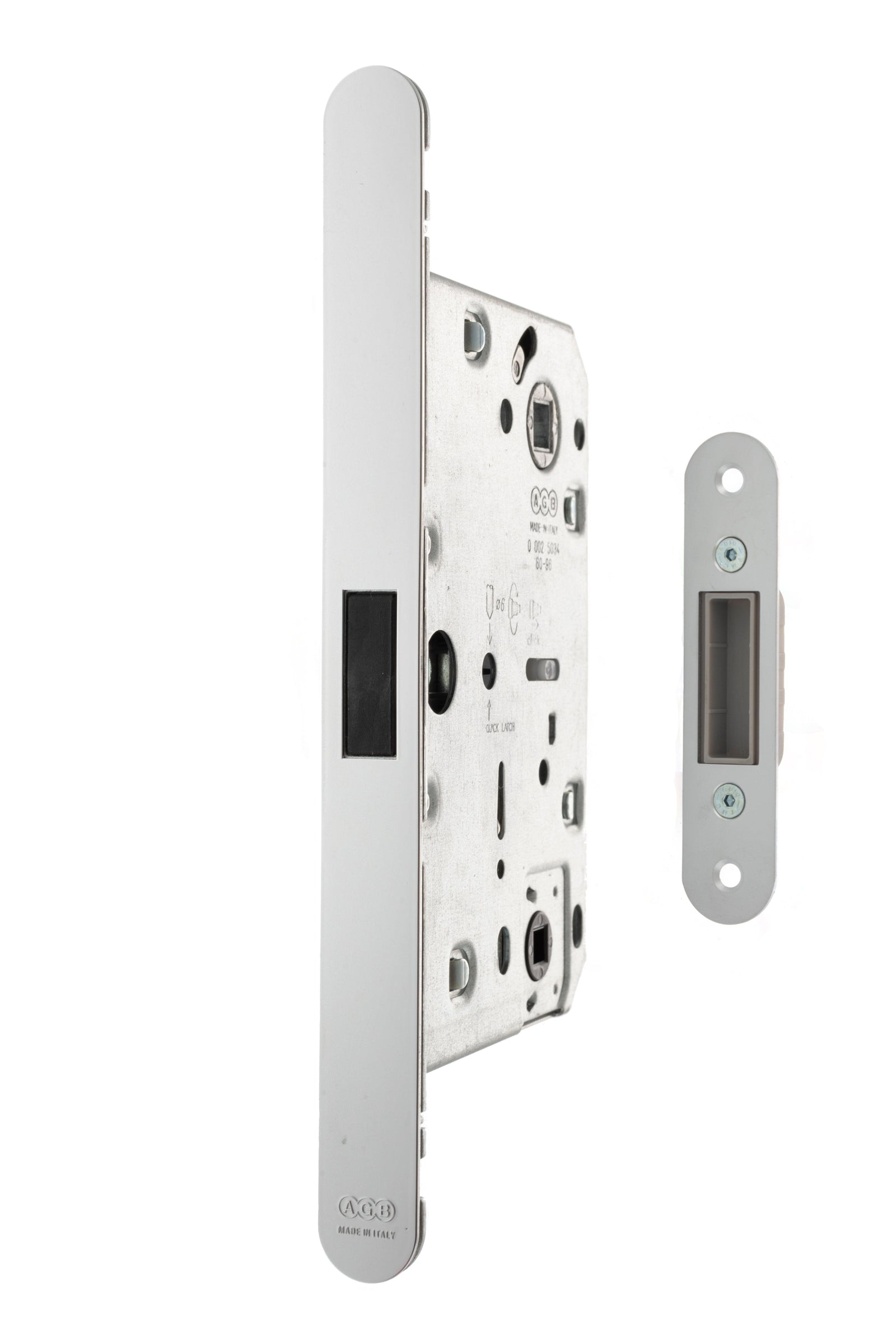AGB Revolution XT Magnetic Bathroom Lock 60mm backset Bathroom Lock Atlantic 60mm backset Polished Chrome