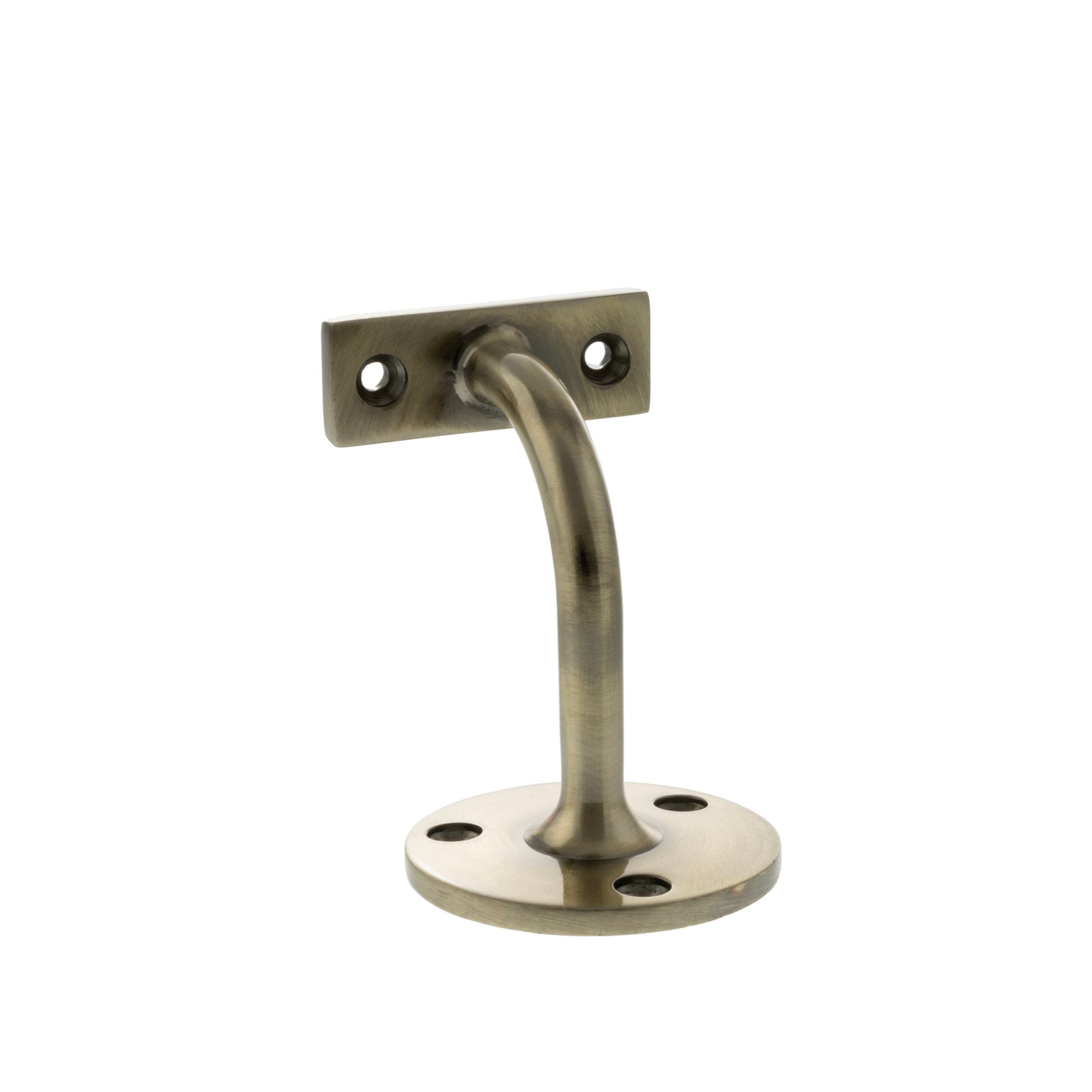 Atlantic Heavy-duty Handrail Bracket 80mm Projection in Antique Brass Handrail Atlantic