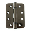 Atlantic Radius Corner Ball Bearing Hinges 4" x 3" x 3mm in Black Nickel Hinges Atlantic