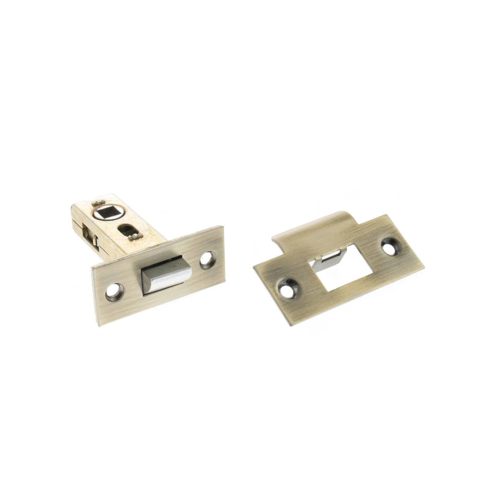 Atlantic Bolt Through Tubular Latch 2.5" in Antique Brass Tubular Latch Atlantic