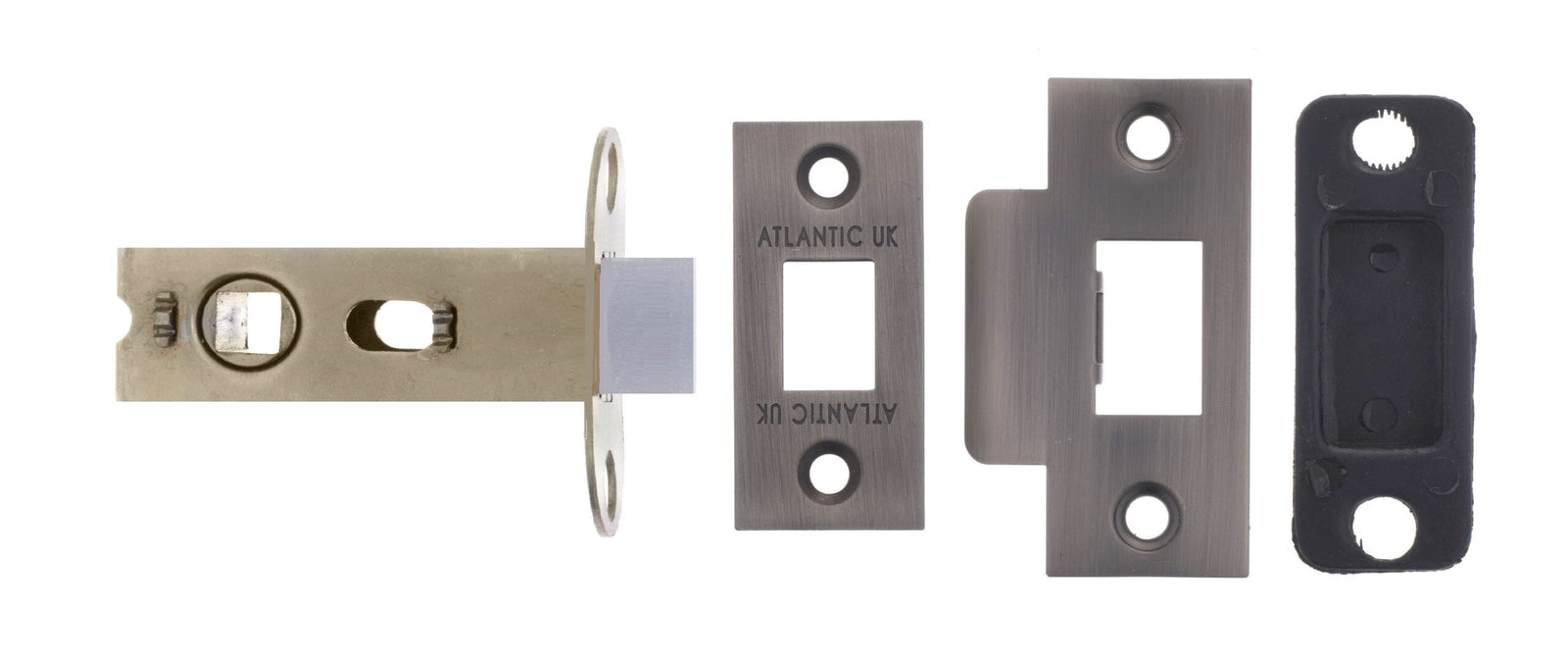 Atlantic Bolt Through Tubular Latch 2.5" Tubular Latch Atlantic 2.5" Matt Gun Metal