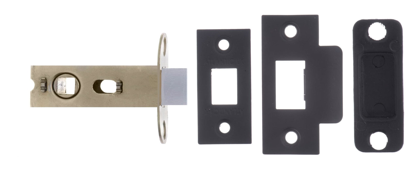 Atlantic Bolt Through Tubular Latch 2.5" Tubular Latch Atlantic 2.5" Matt Black