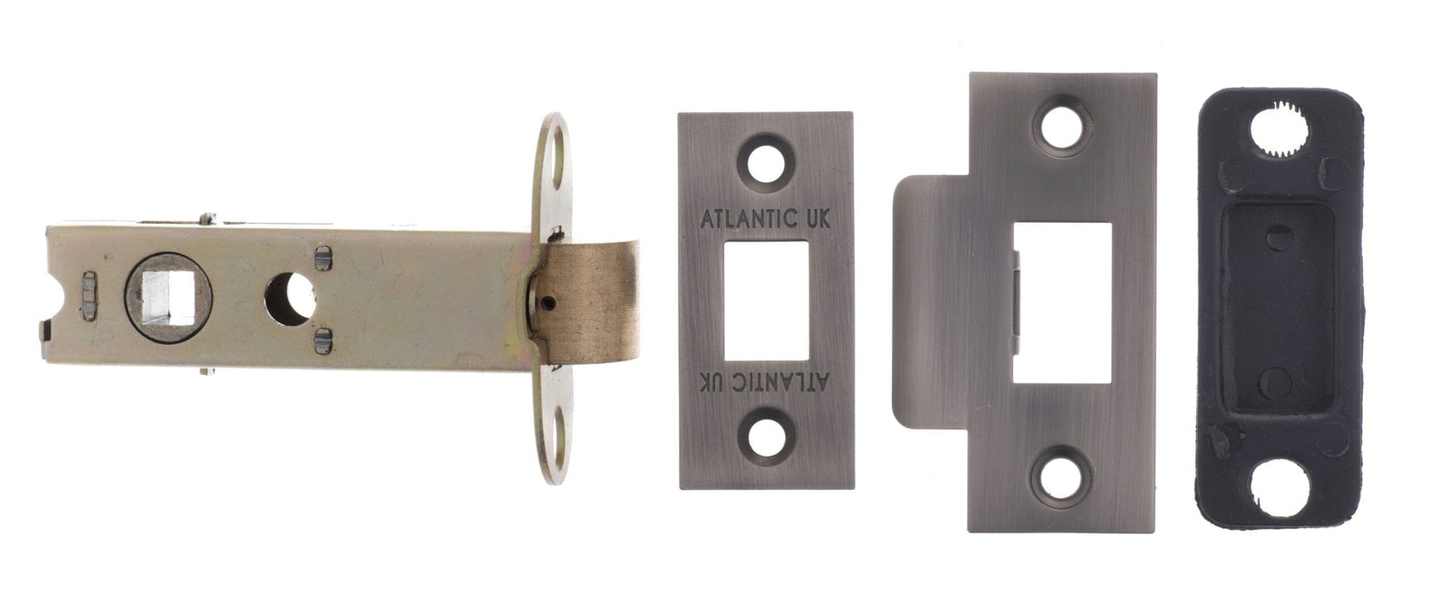 Atlantic Heavy Duty Bolt Through Tubular Latch 3" Tubular Latch Atlantic 3" Matt Gun Metal