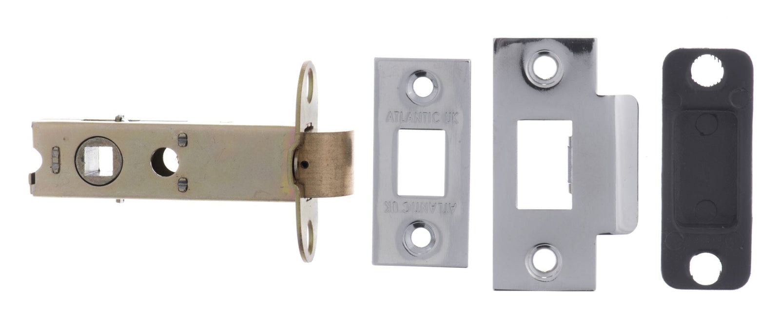 Atlantic Heavy Duty Bolt Through Tubular Latch 3" Tubular Latch Atlantic 3" Polished Chrome