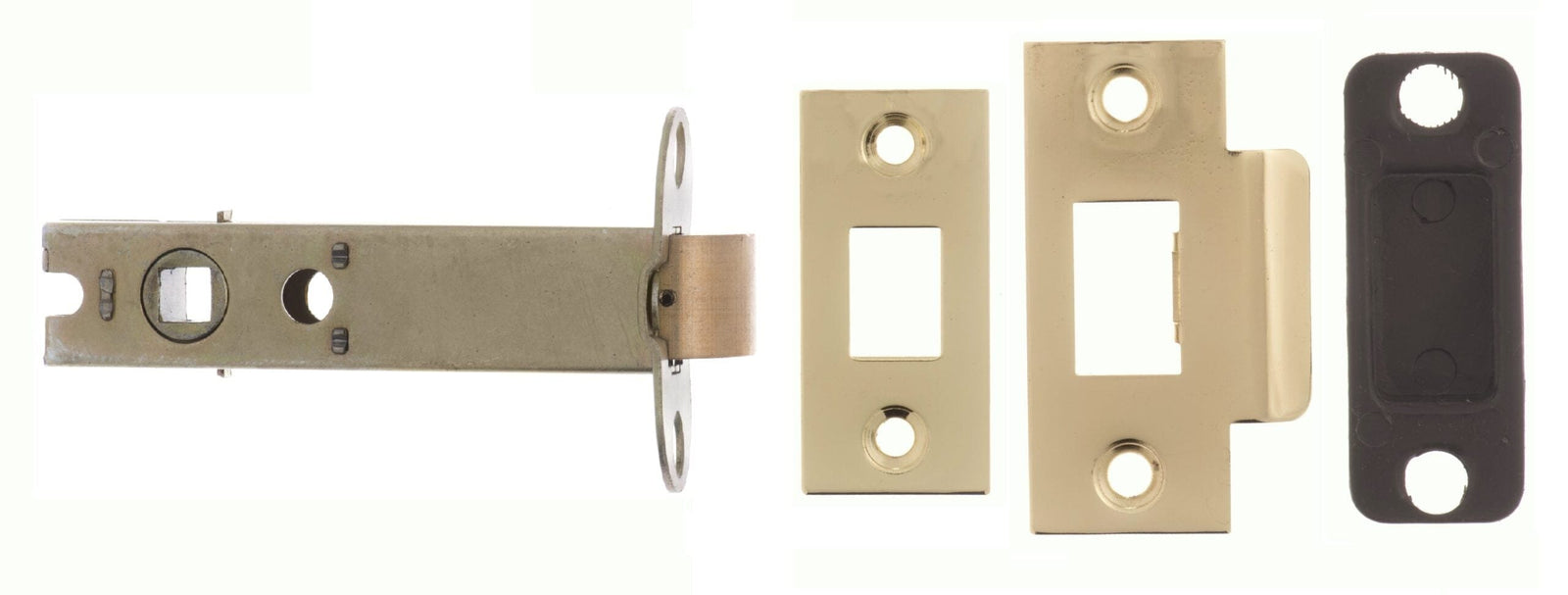 Atlantic Heavy Duty Bolt Through Tubular Latch 4" Tubular Latch Atlantic 4" Polished Brass