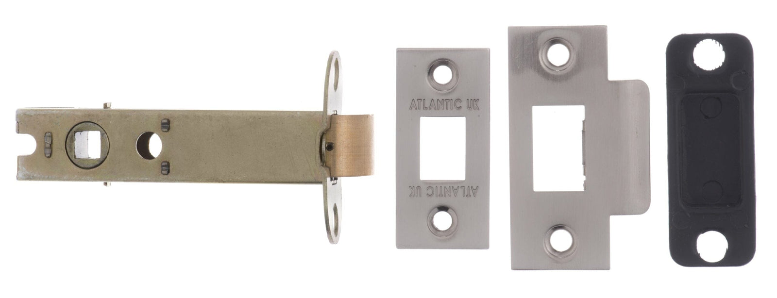 Atlantic Heavy Duty Bolt Through Tubular Latch 4" Tubular Latch Atlantic 4" Satin Nickel
