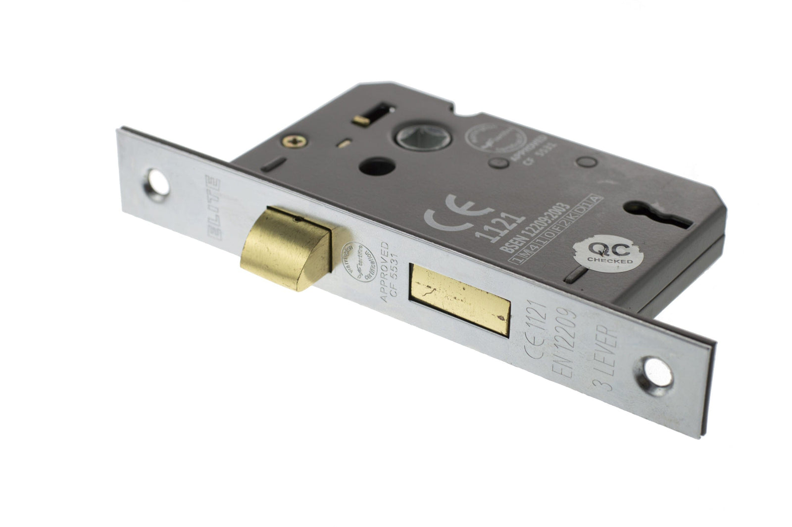 Atlantic 3 Lever Key Sashlock 2.5" Sashlock Atlantic 2.5" Satin Chrome