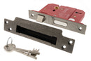 Atlantic 5 Lever Key Sashlock British Standard 3" Sashlock Atlantic 3" Distressed Silver