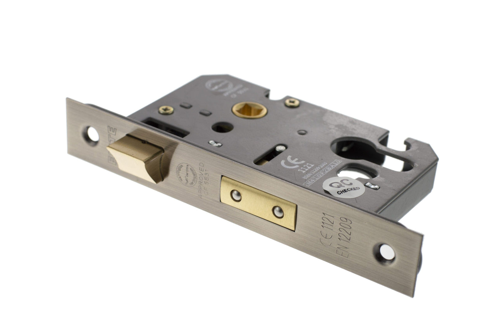 Atlantic Euro Sashlock 2.5" in Antique Brass Sashlock Atlantic
