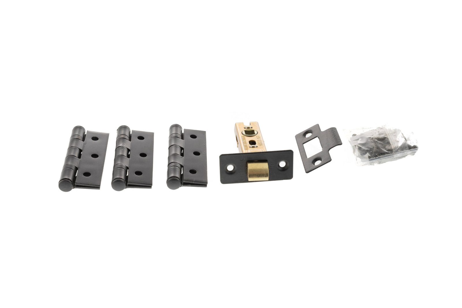 Atlantic Latch Pack 2.5" (Latch x1) + 3"x2" (Hinge x3) Tubular Latch Atlantic 2.5" (Latch x1) + 3"x2" (Hinge x3) Matt Black