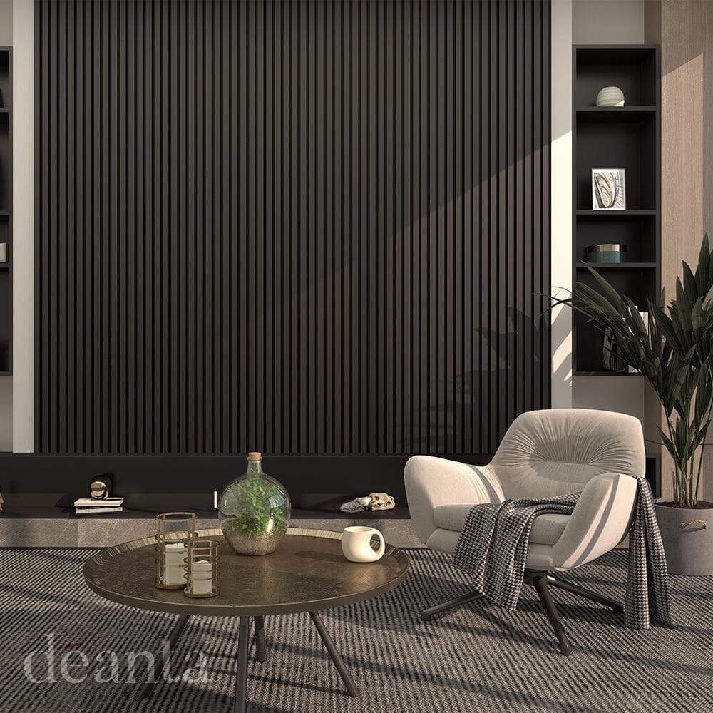 Immerse Acoustic Wall Panelling Black Wall Panelling Deanta