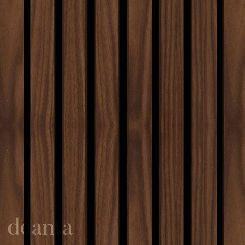 Immerse Acoustic Wall Panelling Walnut PLUS Wall Panelling Deanta