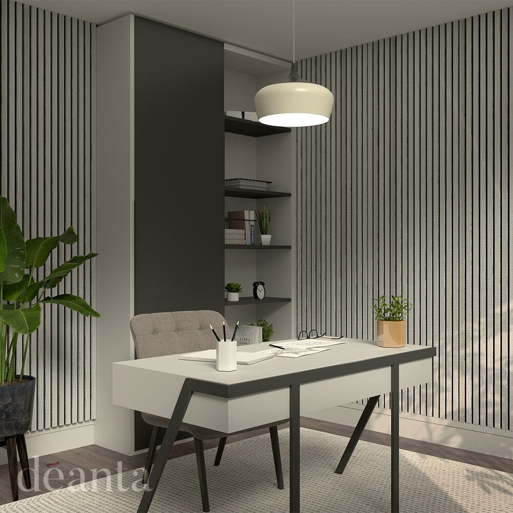 Immerse Acoustic Wall Panelling Light Grey Ash Wall Panelling Deanta