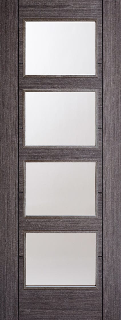 Ash Grey Vancouver Glazed 4 Light Pre-Finished Internal Door Internal Door LPD Doors