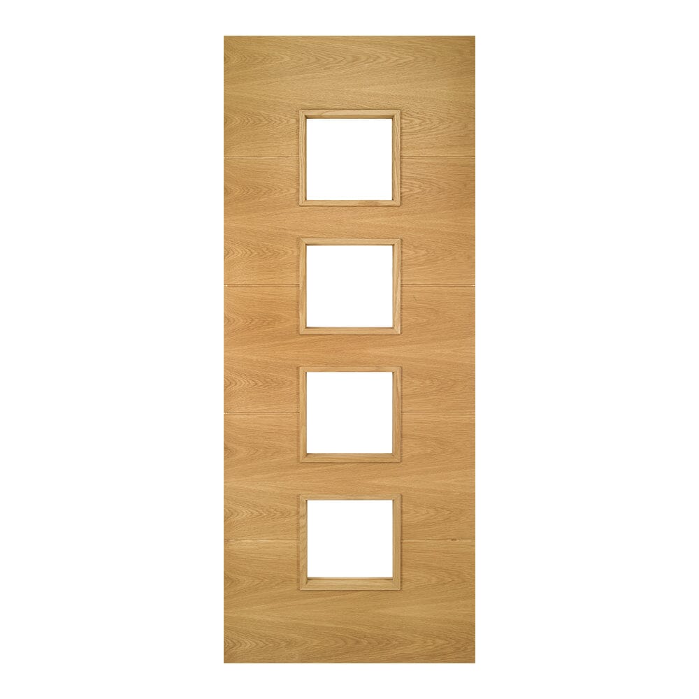 Augusta Prefinished Oak Glazed Internal Fire Door Internal Door Deanta