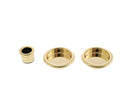 AGB Sliding Door Flush Pull Round in Polished Brass Flush Pull Atlantic