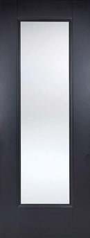 Black Eindhoven Glazed 1 Light Primed Internal Door Internal Door LPD Doors