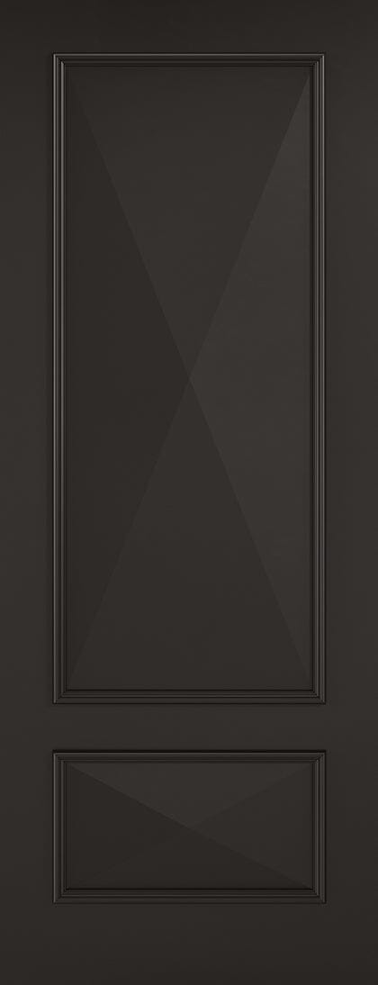 Black Knightsbridge 2 Panel Primed Internal Fire Door FD30 Internal Fire Door LPD Doors