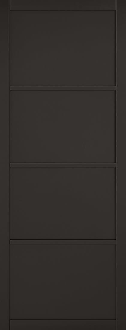 Black Soho 4 Panel Primed Internal Door Internal Door LPD Doors