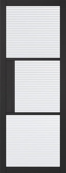 Black Tribeca 3 Light Reeded Primed Internal Door Internal Door LPD Doors