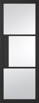 Black Tribeca 3 Light Primed Internal Door Internal Door LPD Doors