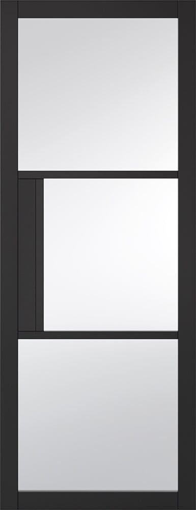 Black Tribeca 3 Light Primed Internal Door Internal Door LPD Doors