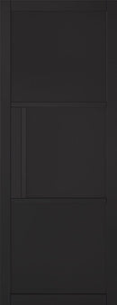 Black Tribeca 3 Panel Primed Internal Door Internal Door LPD Doors