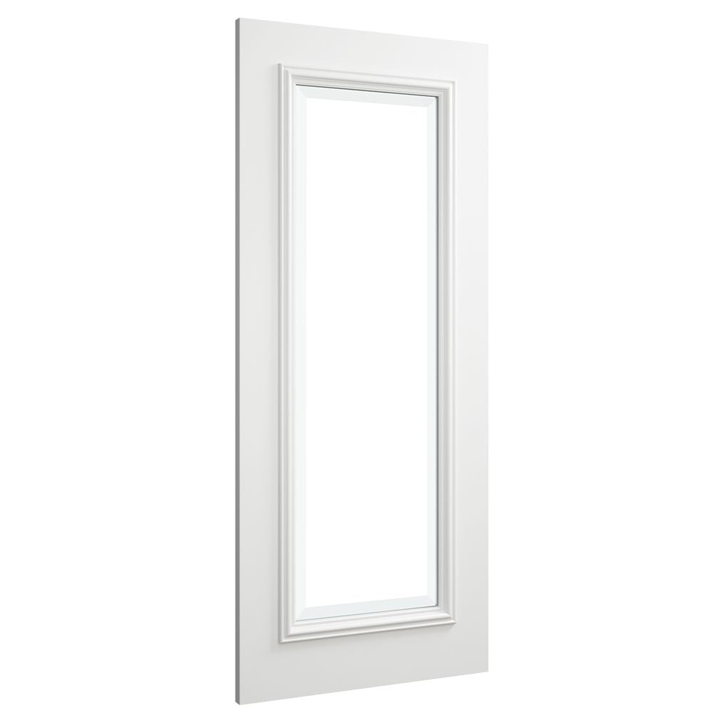 Blenheim White Primed Bevelled Glaze FSC Internal Door Internal Door Deanta