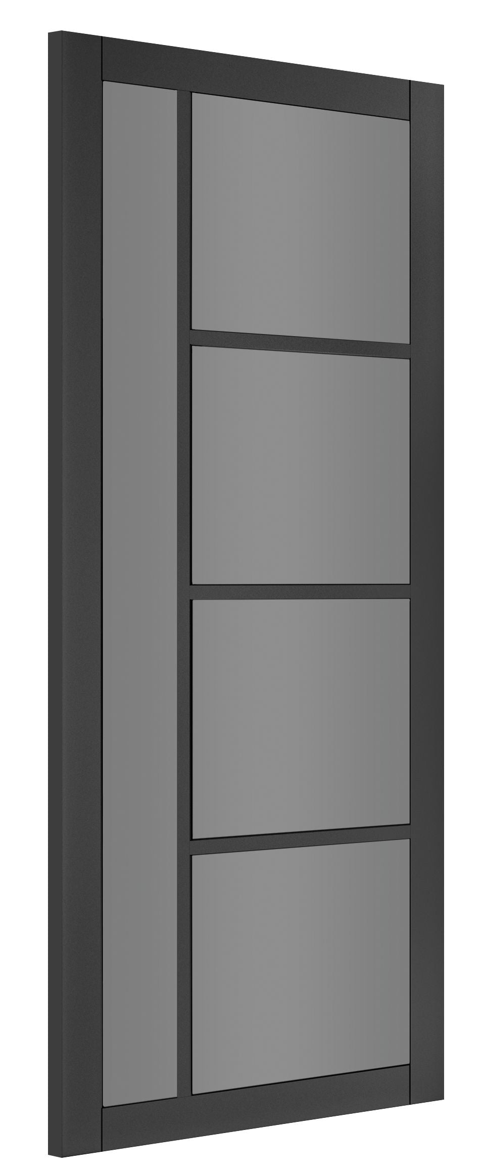 Brixton Black Primed Tinted Glazed Internal Door Internal Door Deanta
