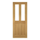 Bury Prefinished Oak Bevelled Glazed Internal Door Internal Door Deanta