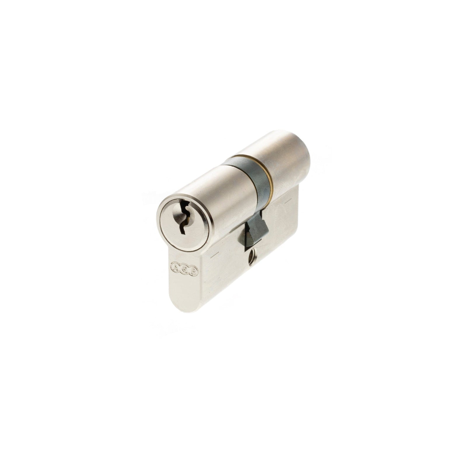 AGB Euro Profile 5 Pin Double Cylinder 30-30mm (60mm) in Polished Nickel Cylinder Atlantic