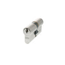 AGB Euro Profile 5 Pin Double Cylinder Keyed Alike 30-30mm (60mm) in Satin Chrome Cylinder Atlantic