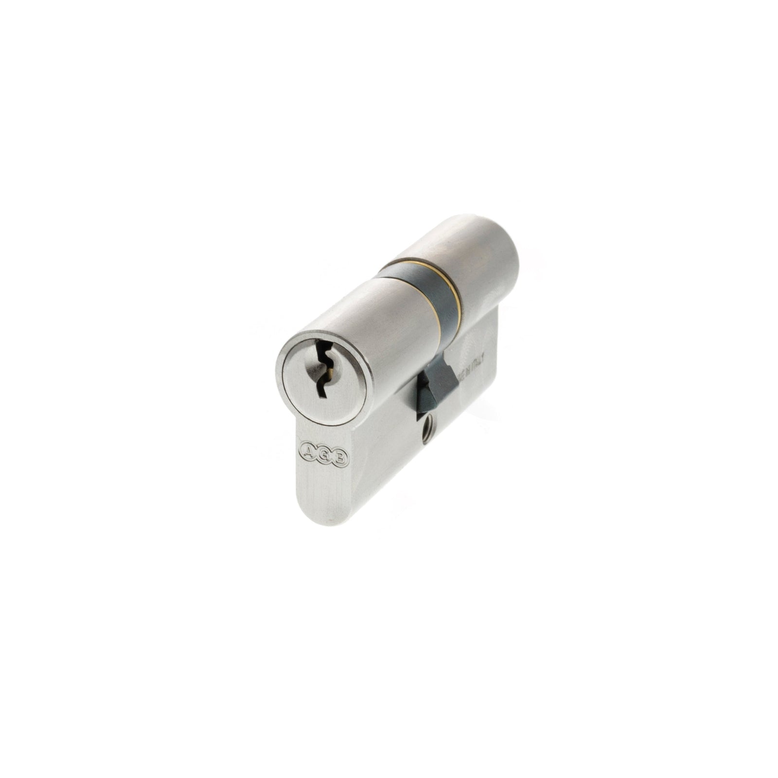 AGB Euro Profile 5 Pin Double Cylinder Keyed Alike 30-30mm (60mm) in Satin Chrome Cylinder Atlantic