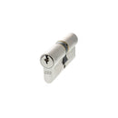 AGB Euro Profile 5 Pin Double Cylinder Keyed Alike 35-35mm (70mm) in Satin Chrome Cylinder Atlantic