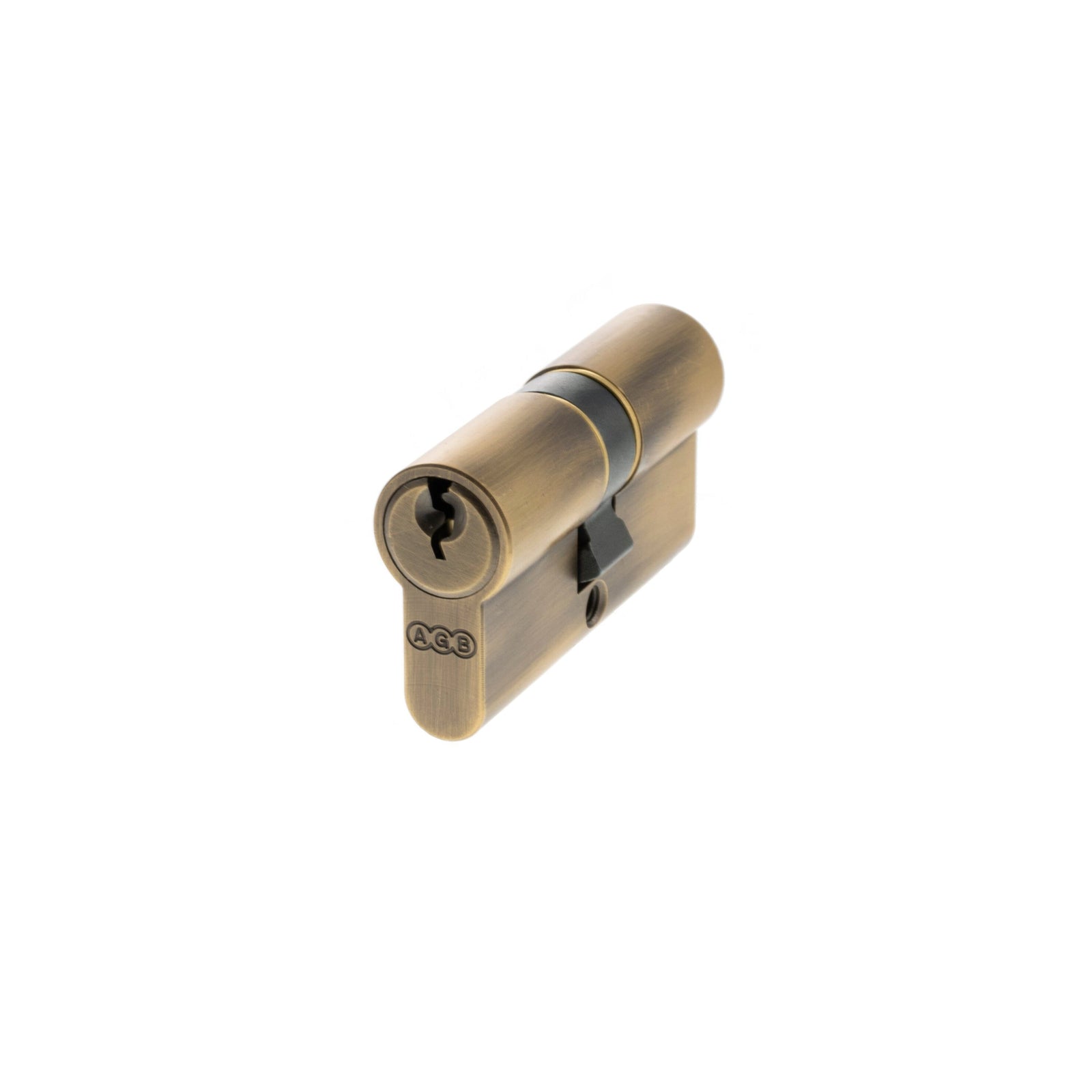 AGB Euro Profile 5 Pin Double Cylinder Keyed Alike 30-30mm (60mm) in Matt Antique Brass Cylinder Atlantic