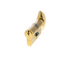 AGB Euro Profile 5 Pin Cylinder Key to Turn 30-30mm (60mm) in Polished Brass Cylinder Atlantic