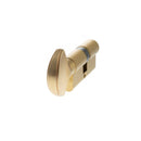 AGB Euro Profile 5 Pin Cylinder Key to Turn 30-30mm (60mm) in Satin Brass Cylinder Atlantic