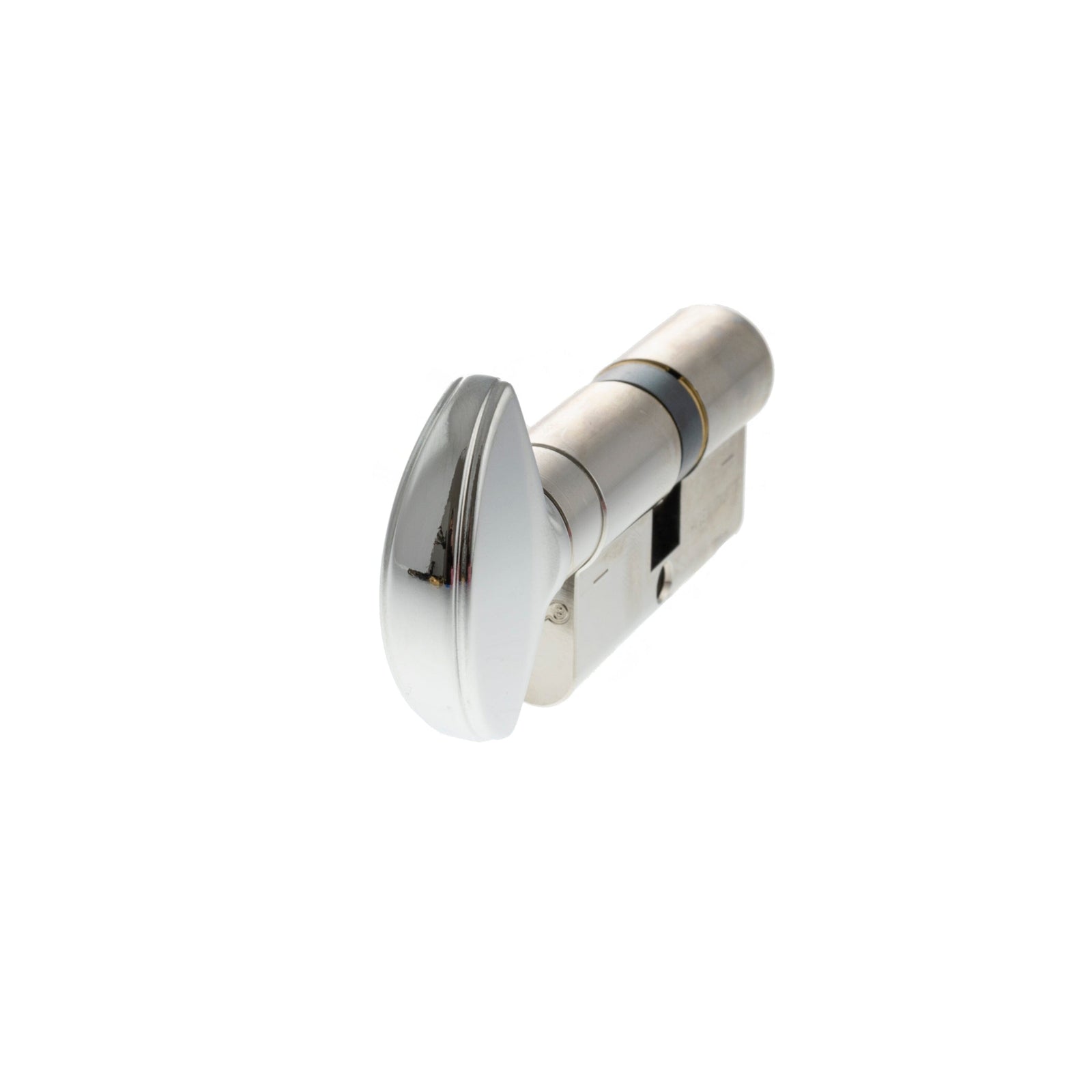 AGB Euro Profile 5 Pin Cylinder Key to Turn 30-30mm (60mm) in Polished Chrome Cylinder Atlantic