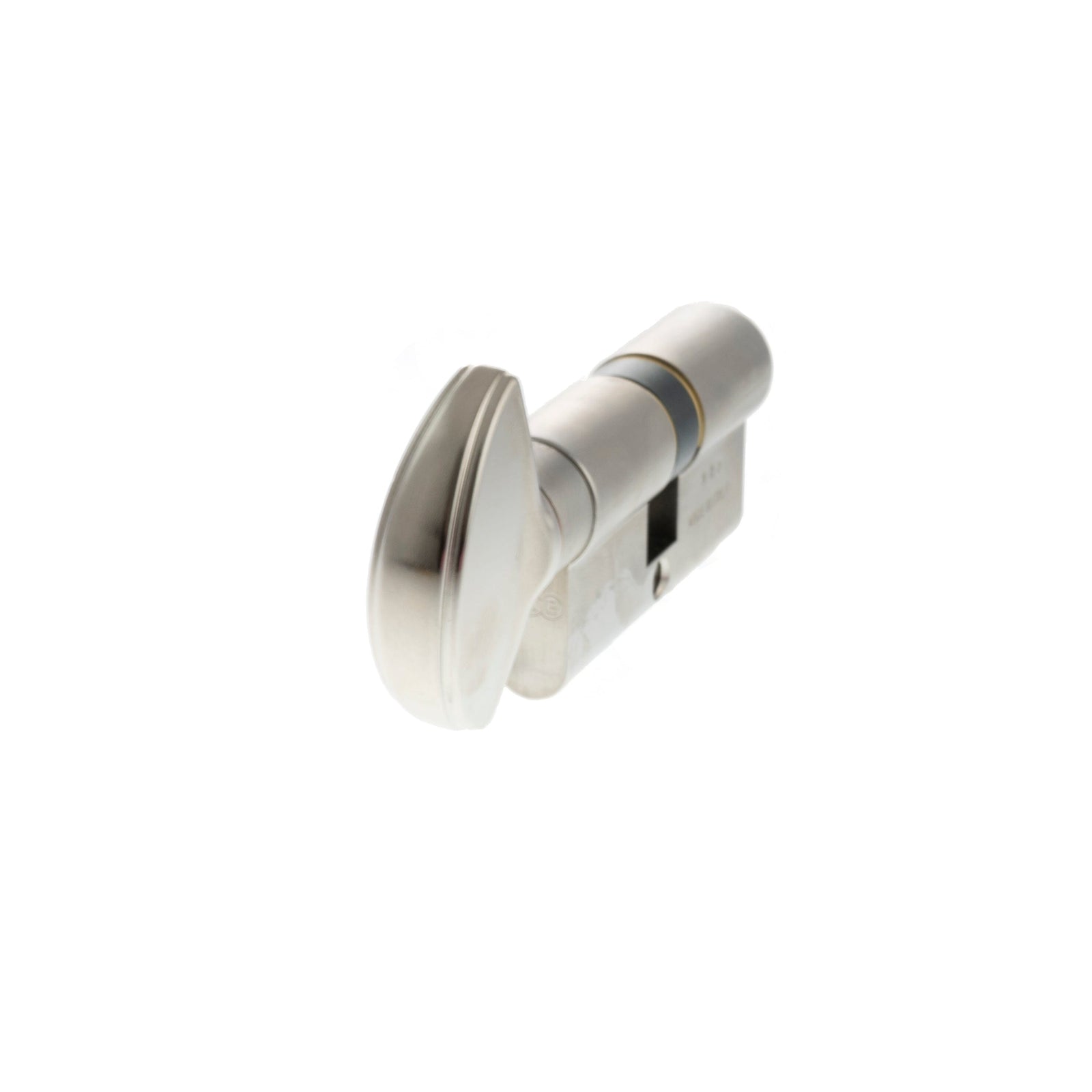 AGB Euro Profile 5 Pin Cylinder Key to Turn 30-30mm (60mm) in Satin Chrome Cylinder Atlantic