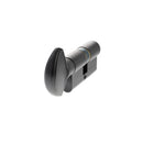 AGB Euro Profile 5 Pin Cylinder Key to Turn 30-30mm (60mm) in Matt Black Cylinder Atlantic