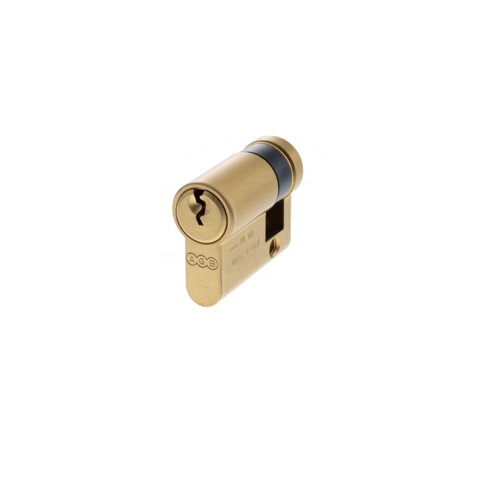 AGB Euro Profile 5 Pin Single Cylinder 35-15mm (45mm) in Satin Brass Cylinder Atlantic